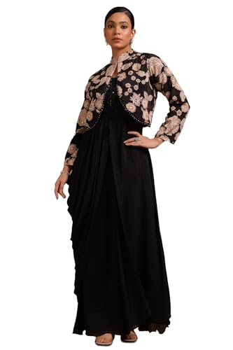 Soch Women Viscose Floor Length Dress (