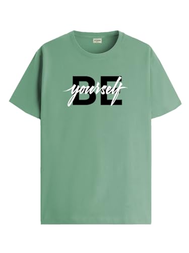 ADRO Tshirt for Men | Printed T Shirt for Men | 100% Cotton T-Shirt |Printed T Shirt | T-Shirts | RN24-BYO-PT-L Pista