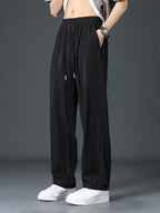 Greciilooks Men Regular Mid Rise Track Pant Stretchable Loose Fit Gym Joggers Korean Style Workout Pants With Trendy Gym & Stree