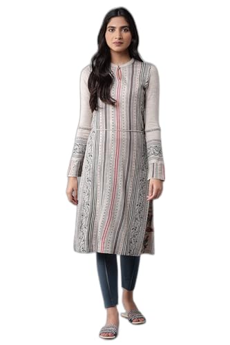 W For Woman Women'S Acrylic Floral Regular Kurta (21Now16967