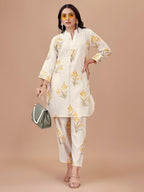Womanista Women Silk Blend Printed Co Ord Set