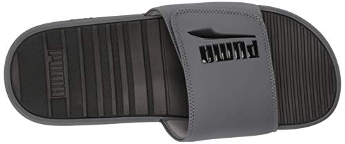 PUMA Men's COOL CAT 2.0 ALTERNATIVE CLOSURE FS Slide Sandals, CASTLEROCK-Puma Black, 10