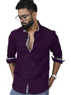Tee Projekt Mens Long Sleeve Button Down Shirt for Men Collared Casual Formal Soild Shirt