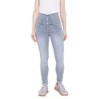Nifty Womens Denim Stretchable High Waist Jeans (1236, Grey, 32)