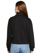 FYLTR Womens Drop Shoulder Boxy Fit Sweatshirt with Turtle Neck & Balloon Sleeve