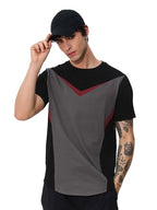 The Souled Store Fiery Regular Fit Cotton Short Sleeve Round Neck Drop Cut T-Shirts for Men and Boys