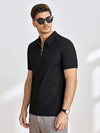 Greciilooks Venslooks MenS Cotton Regular Fit Solid Polo Neck T-Shirt | MenS Cotton Regular Fit Solid Polo Neck T-Shirt