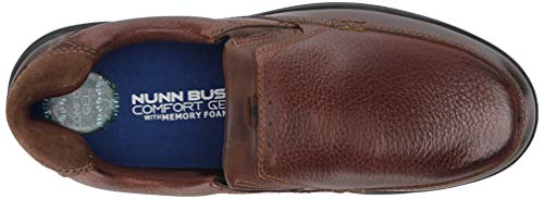 Nunn Bush Men's Cam Slip-on Lightweight Comfortable Casual Loafer, Brown Crazy Horse, 8.5