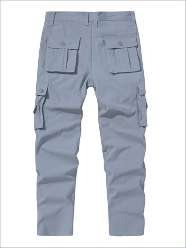 Shasmi Mens Regular Fit Mid Rise Army Green Durable Comfy, Cargo Trousers Pants