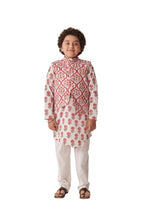 Pspeaches Boys Floral Printed Regular Kurta With Pyjamas (7-8Years)