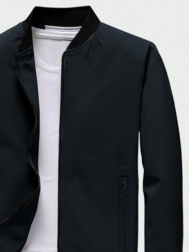 Noble Monk Bomber Jacket For Men | Mens Quilted Standard Length Jacket | Full Sleeve Mens Jacket