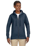 Ladies OrganicRecycled Heathered Fleece Full-Zip Hooded Sweatshirt - cHARcOAL - S(D0102H7ZQS6)