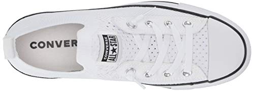 Converse Women's Women's Chuck Taylor All Star Shoreline Knit Slip On Shoe, White/Black/White, 7 M US