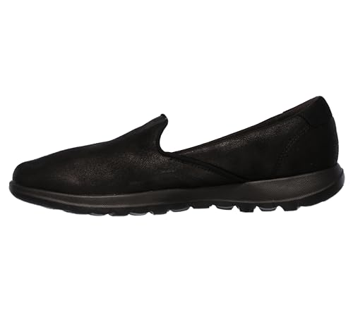 Skechers Women's Go Walk Lite-Queenly Loafer, Black, 10 M US