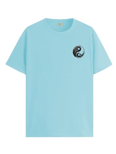 ADRO Men's Solid Regular Fit T-Shirt (RN24-STICK-YONG-MI_Mint