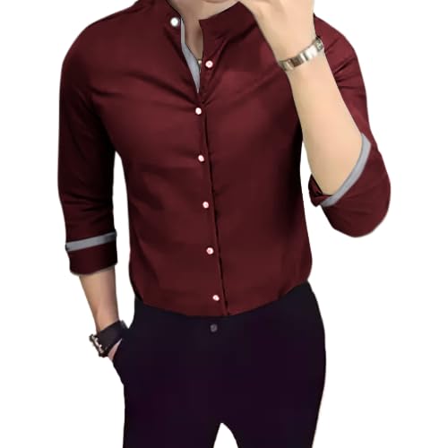 Tee Projekt Casual Cotton Long Sleeve Shirt for Men Formal Wear Regular Wear