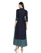 W For Woman Women'S Cotton Straight Fit Solid Straight Kurta