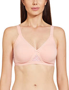 Rosaline by Zivame Womens Cotton Non-Padded Wire Free Everyday Bra Pink
