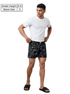 The Souled Store Official Batman: Batmobile Mens And Boys Graphic Printed Cotton Poplin Boxer Shorts Black
