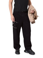 The Indian Garage Co Mens Relaxed Straight Fit Solid Mid-Rise Jeans