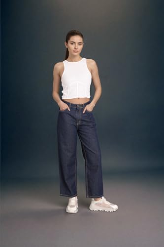 Inkd WomenS Relaxed Jeans (Inkss25Wjn-607_Aegean
