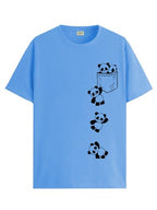 ADRO Tshirt for Men | Printed T Shirt for Men | 100% Cotton T-Shirt |Printed T Shirt | T-Shirts | RN24-POC-SK-M Sky Blue