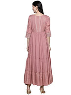 Ishin Women'S Mauve Embelllished Anarkali Kurta