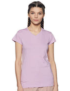 Rupa Womens Solid Regular Fit T-Shirt (SLTVN05ORCHD_Multicoloured_S