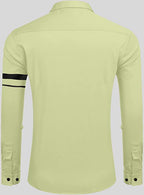 Bellstone Mens Solid Regular Fit Shirt (B-8200_Light Yelllow