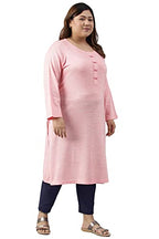 Aurelia Women'S Acrylic Straight Fit Mix Solid Yarn Dyed Kurta