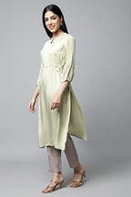 Aurelia Women Viscose Kurta Trouser With Dupatta Set