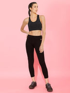 Clovia WomenS Slim Fit Polyester Activewear Ankle Length Tights
