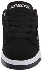 Heelys girls Voyager Tennis Shoe, Black/White, 3 Big Kid US