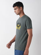 Bewakoof Air 1.0 Official DC Merchandise Batman Mens Graphic Print Regular Fit Half Sleeve Round Neck Cotton Slub T-Shirt_64665