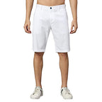 Thomas Scott Mens Solid Slim Fit 100% Cotton Shorts White