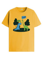 ADRO T Shirts for Boys & Girls | Dinosaur Roar Printed T-Shirt | Ages 3-14 | 100% Cotton Round Neck Tshirt for Boys |KRN-L2-ROAR