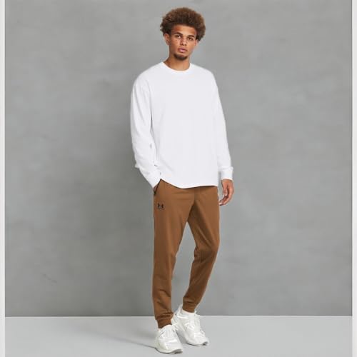 Under Armour Men's Sportstyle Tricot Joggers, (253) Tundra / / Black, Medium