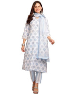 Lookmark Kurta Set: Perfect Blend Of Comfort And Style: Elevate Your Wardrobe With Our Cotton Blend Sets! Sky Blue