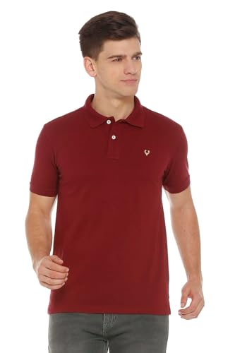 Allen Solly Men Regular Fit Solid Polo Neck Polo Shirt