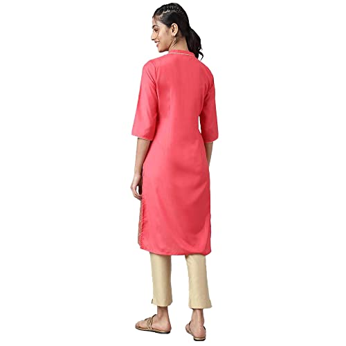 Aurelia Floral Polyester Mandarin Womens Kurta