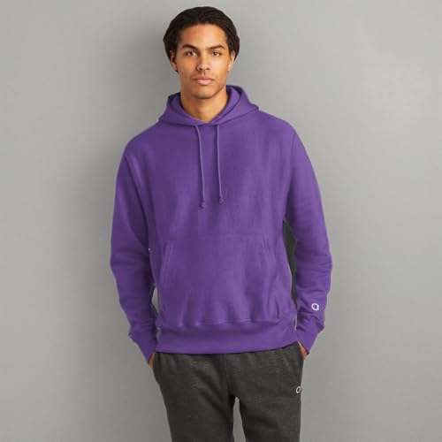 Reverse Weave Pullover Hooded Sweatshirt - OXFORD gRAY - M(D0102H7YWHJ)