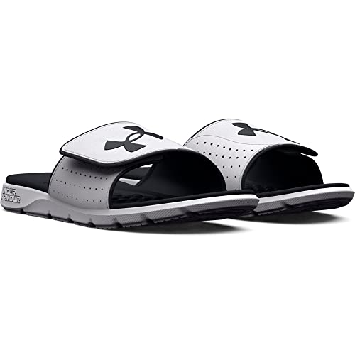 Under Armour Men's Ignite Pro Slide, (100) White/White/Black, 10, US