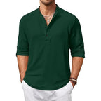 Bellstone MenS Cotton Blend Regular Shirt (Kurta1601_Dark Green_Xl