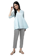 Aurelia Women'S Cotton Kurta & Trouser (23Feas30371-605335_Blue