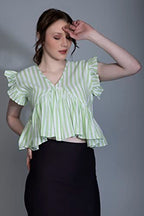 Leriya Fashion Womens Waffle Knit Tunic Cap Sleeve Button Down Tie Knot Henley Tops Loose Fitting Bat Wing Shirts Top (X-Small,