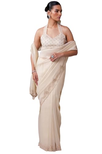 Soch Women Fendy Tissue Embellished Saree