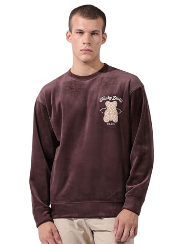 The Indian Garage Co Mens Polyester Blend Crew Neck Sweatshirt