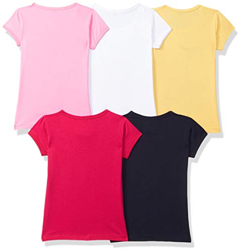 T2F Girls Cotton Regular Fit T-Shirt(Pack of 5)