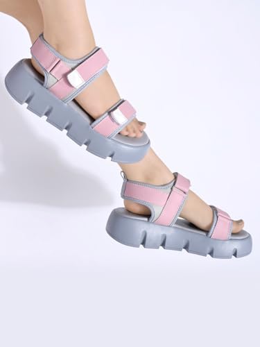 Shoetopia Lightweight Comfortable Trendy Green Sandals For Women & Girls /Uk6-Eu41