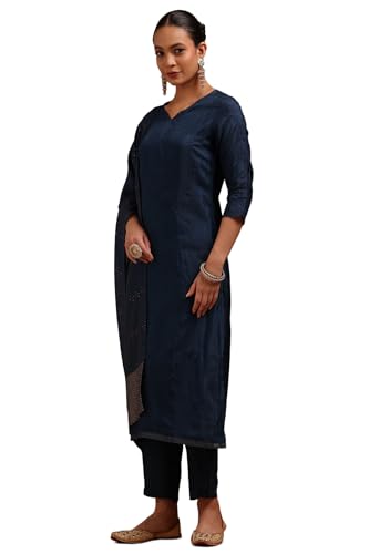 Soch Women Dola Silk Embroidered Suit Set with Thread Work